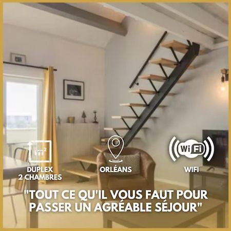 Ferienwohnung Le Duplex Ensoleille Du Parc * Parking * Balcon * Orléans Exterior foto