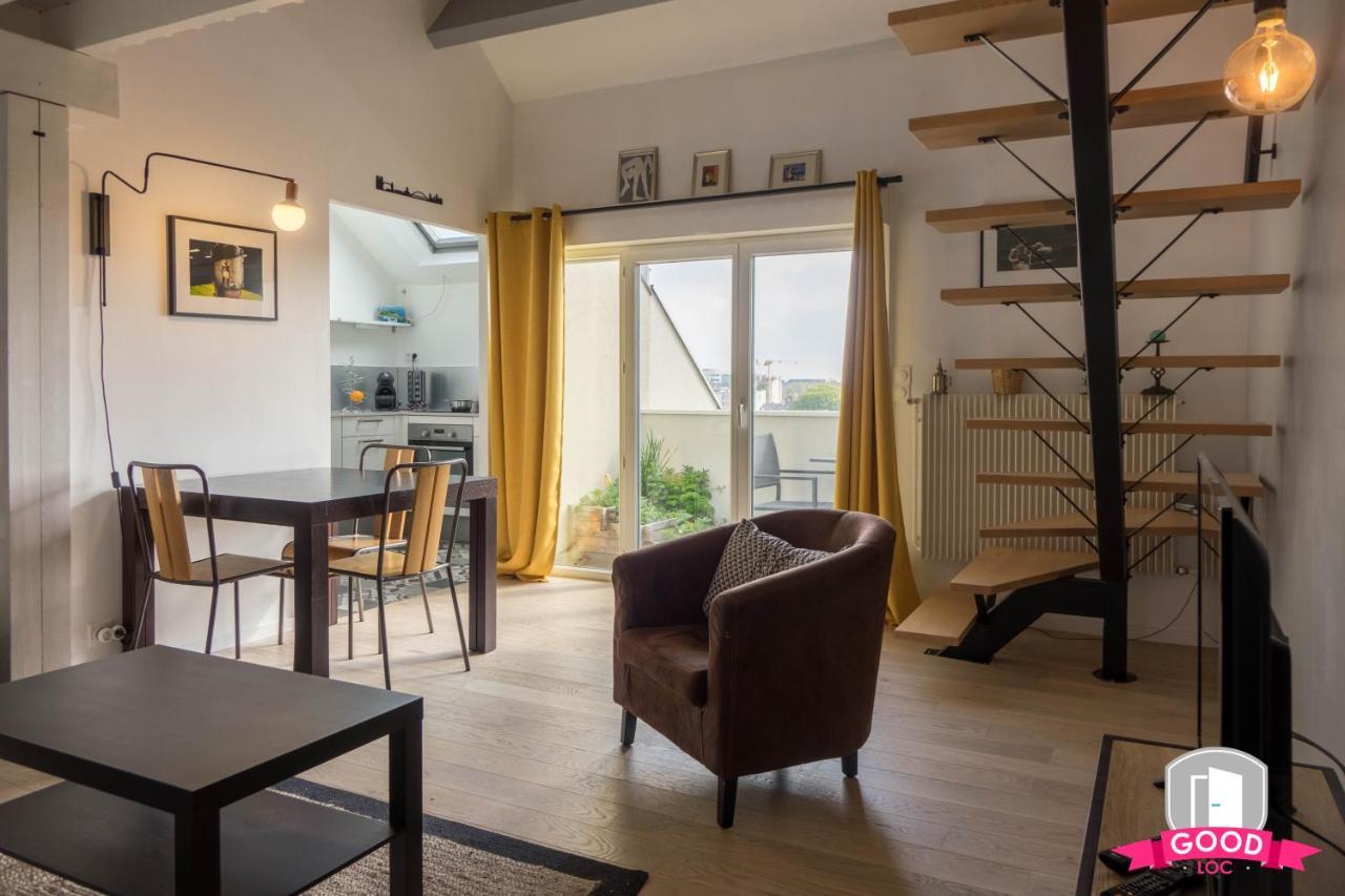 Ferienwohnung Le Duplex Ensoleille Du Parc * Parking * Balcon * Orléans Exterior foto